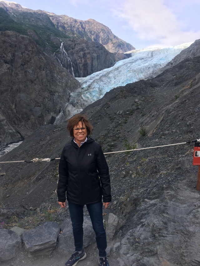 2019-07-12 07-50th-anniversary-cruise-Seward-to-Anchorage-34-Exit-Glacier-Pat.JPG